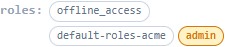 Privileged admin role highlighted
